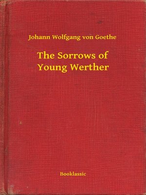 cover image of The Sorrows of Young Werther